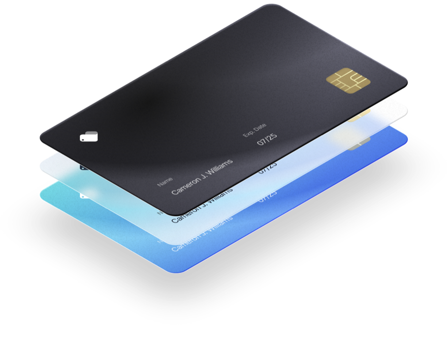 Stack of payment cards